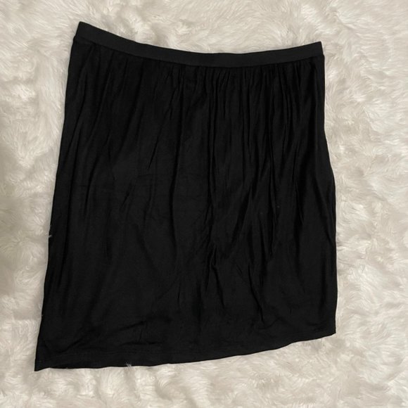 Victoria's Secret Drapey Pocket Lined Black Miniskirt Large - Picture 8 of 13